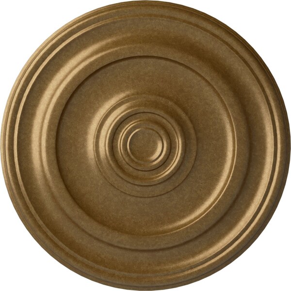 Ekena Millwork Kepler Traditional Ceiling Medallion (For Canopies up to 5 1/4"), 23 5/8"OD x 1 3/4"P, Pale Gold CM24KPPAS - main
